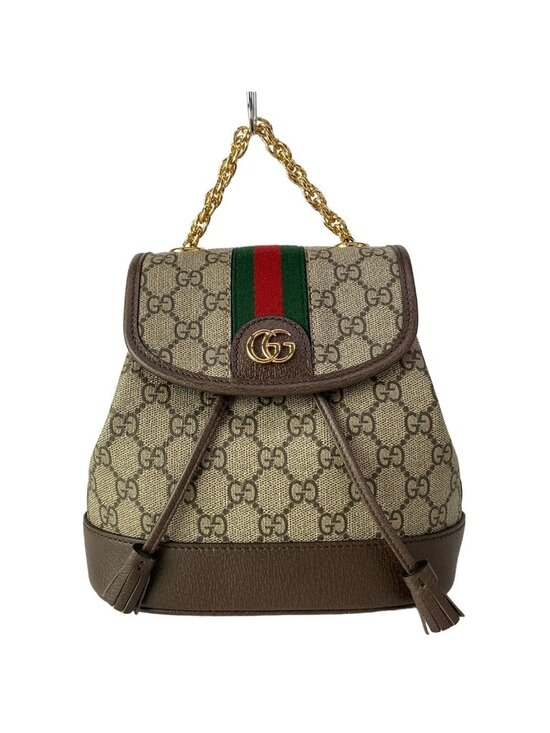 Gucci Sac Ophidia Mini Backpack Beige Dark Brown Red Green main image 6